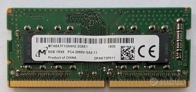 Lotto 18 Moduli RAM DDR4 SODIMM - 17x 8GB + 1x 4GB