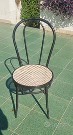 Sedie in ferro con seduta intrecciata – 87 pz