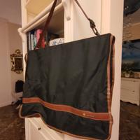 Portaabiti Samsonite tela grigia-pelle marrone