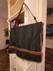 Portaabiti Samsonite tela grigia-pelle marrone