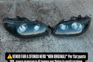 FANALI ANTERIORI FIAT PUNTO 188 SFONDO NERO
