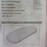Box tetto auto Volkswagen portasci / portabagagli