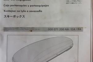 Box tetto auto Volkswagen portasci / portabagagli