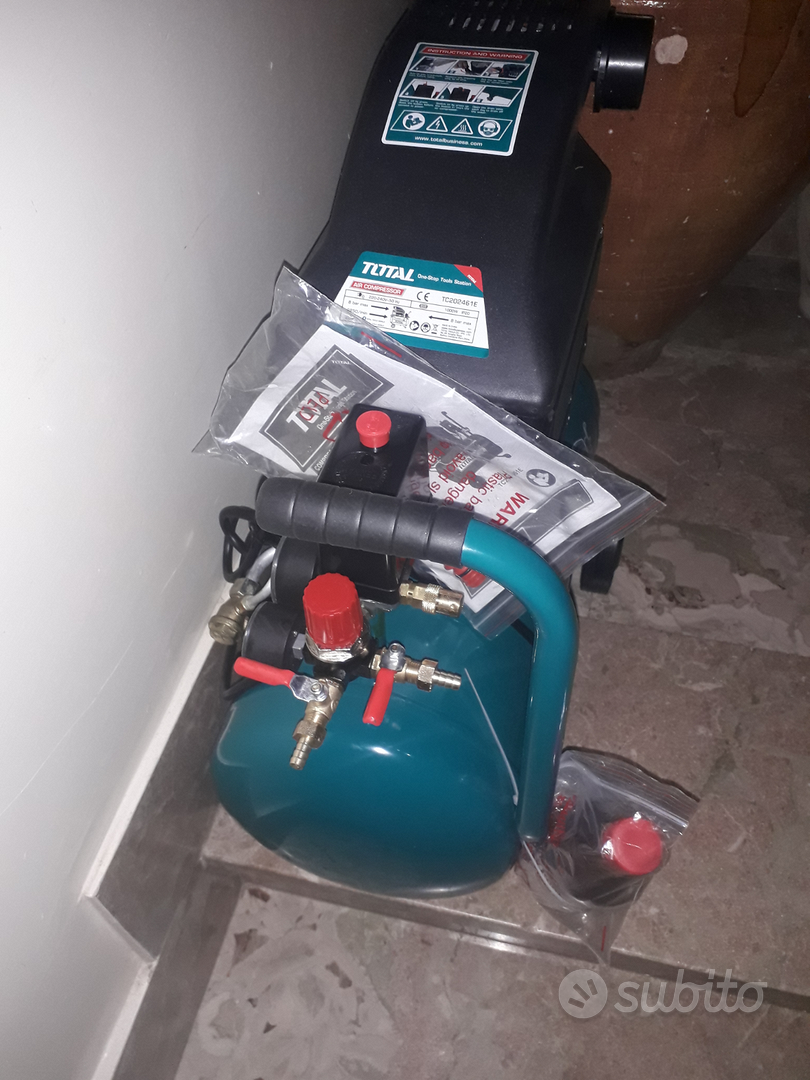 Compressore aria 25 litri marca total - Giardino e Fai da te In vendita a  Brindisi