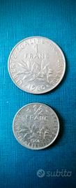 Francia, 1 Franco del 1960 e 1/2 Franco del 1966