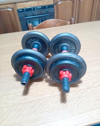 manubri regolabili 15 kg