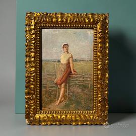 Quadro Antico Dipinto Vincenzo Caprile