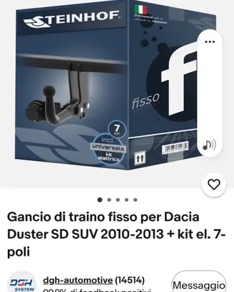 Gancio traino per dacia duster