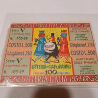 biglietto lotteria Italia 1959
