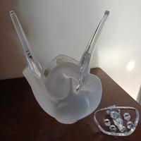 Vaso Lalique- colombe intrecciate