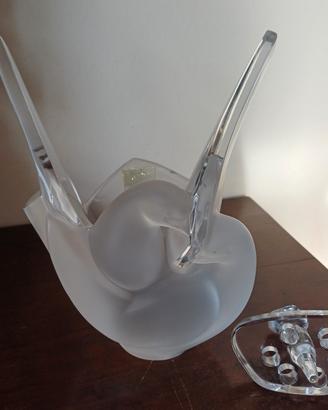 Vaso Lalique- colombe intrecciate
