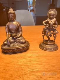 Statutette orientali in bronzo