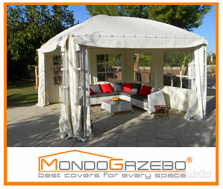 gazebo Sun Plus fisso acciaio telo PVC +misure