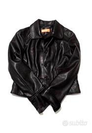 Giubbino Donna in Ecopelle Giacca Elegante Corta M