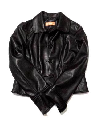 Giubbino Donna in Ecopelle Giacca Elegante Corta M