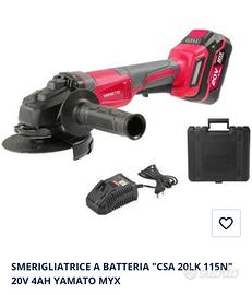 Smerigliatrice a disco Yamato a batteria