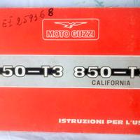 LIBRETTO USO E MANUTENZIONE MOTO GUZZI 850-T3