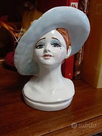 Volto di Donna CIA C.I.A. Manna Torino Ceramica