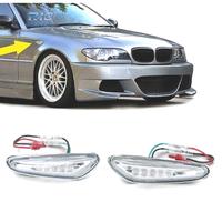 FRECCIE LATERALI A LED CROMATE BMW E46 01-05