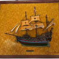 Modellino antico barca a vela/galeone