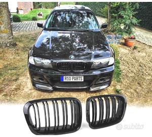 GRIGLIA BMW E46 98-01 LOOK M PERFORMANCE NERO LUCI