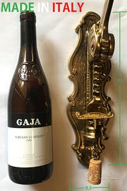 Cavatappi classico da muro parete in ottone