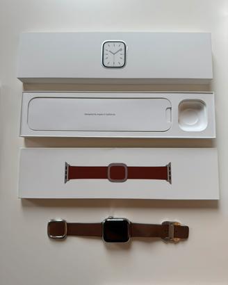 Apple Watch S7 + GPS 41mm + Cinturino Pelle