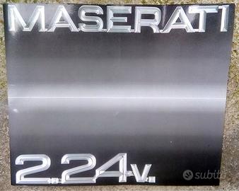 Maserati depliant e brochure