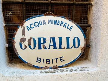 Insegna smaltata bibite Corallo 