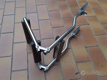 Scaletta inox e teak