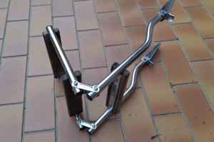 Scaletta inox e teak