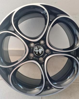 1 cerchio lega alfa romeo giulia r19 ls4464
