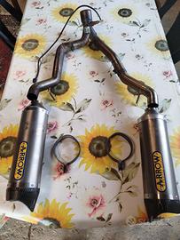 Suzuki gsxr 1000  K10 doppio scarico decat Arrow 