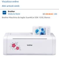 NUOVA Brother Macchina da taglio ScanNCut SDX 1250