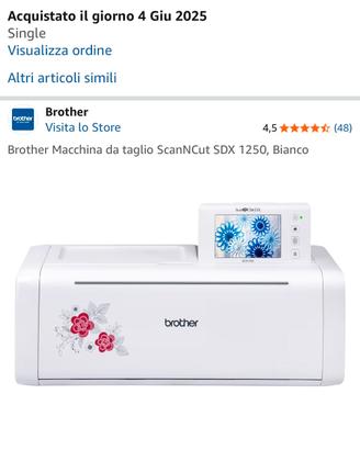 NUOVA Brother Macchina da taglio ScanNCut SDX 1250