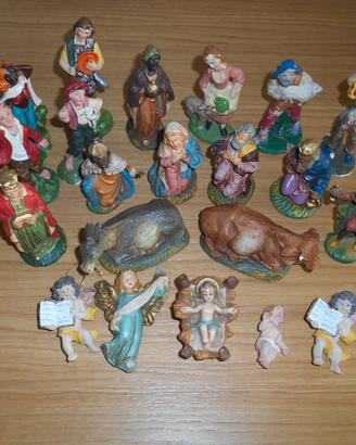 Statuine presepe in terracotta anni '50.