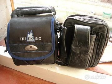 Borse per macchina fotografica e da uomo in pelle