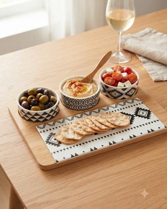 Vassoio aperitivo stile etnico / boho chic