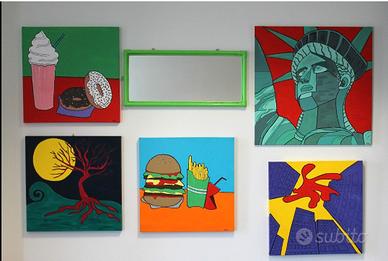 Quadri acrilici cm 80x80 serie New York di Key Key