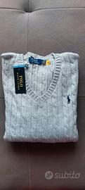 Pullover scollo a V,  Ralph Lauren,  taglia L 