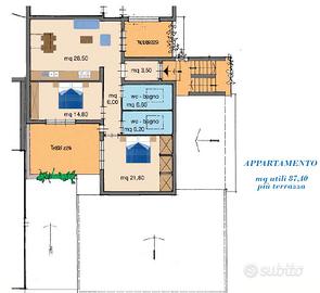 Rif.1/2644| appartamento trilocale
