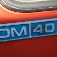 Motore e cambio di Om 40 con pompa ribaltabile
