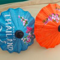 Ombrellini carta e legno dipinto a mano originale