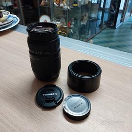 Obiettivo Tamron 70-300mm.

- Obiettivo zoom.
- Co