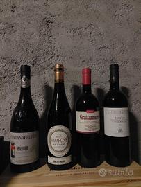 pack di 4 bottiglie di vini rossi selezionati