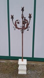 candelabro in ferro battuto 