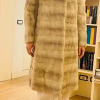 Pelliccia in visone bianco taglia 42