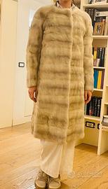 Pelliccia in visone bianco taglia 42