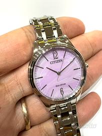 Orologio citizen eco drive da donna rosa pastello