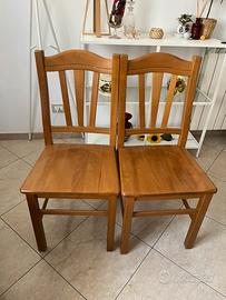 Sedie in Legno Massello